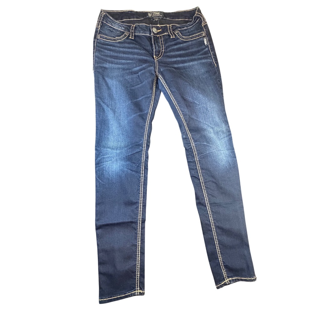 Silver Jeans Co Suki‎ Mid Super Skinny Dark Wash Jeans W31 L31 L93017SSF474 J10